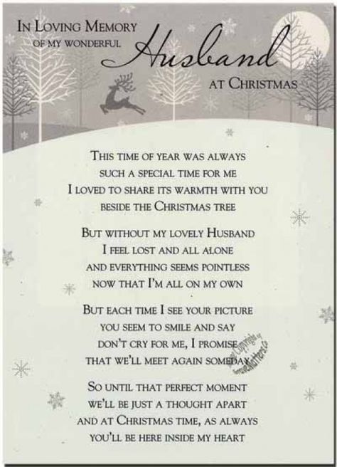 missing my husband at christmas | C1-09 - In Loving Memory of my Wonderful Husband at Christmas. #griefquotes #grief #quotes #grandad Christmas Love Quotes, Husband In Heaven, Merry Christmas In Heaven, Memorial Quotes, Heaven Poems, Christmas Poem, Best Christmas Quotes, Missing My Husband, Heaven Quotes