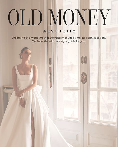 Old Money Bridal Aesthetic Elegance By Roya Bridal Old Town, Old Money Bridal Bouquet, Old Money Wedding Ring Aesthetic, Vintage Bride Aesthetic, Town Hall Wedding Dress, Old Money Wedding Asethic, Old Money Style Wedding, 90s Wedding Aesthetic, Old Money Bride