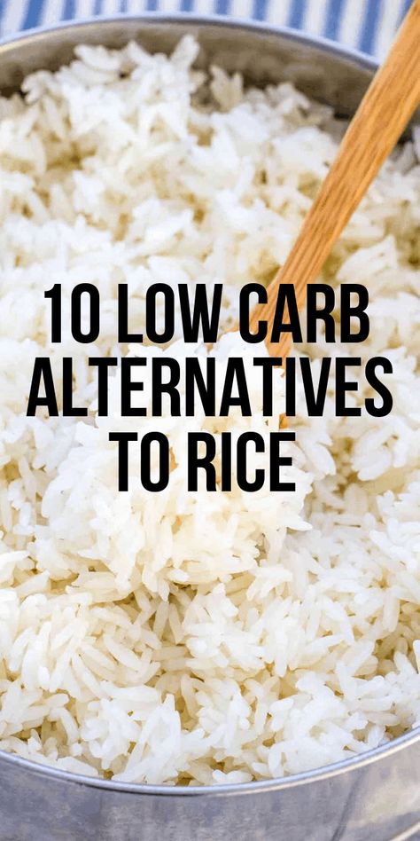 Alternatives To Rice, Rice Alternatives, Low Carb Rice, Carb Alternatives, Healthy Eating Diets, Ketogenic Diet Meal Plan, Best Diet Plan, Low Fat Diets, Good Foods To Eat