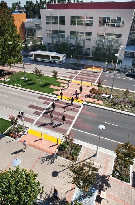 Crosswalk Design, Shared Street, Landscape Architecture Magazine, Urban Spaces Design, Streetscape Design, Plaza Design, Urban Landscape Design, Public Space Design, Pedestrian Street