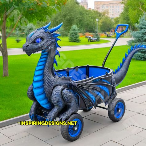 These Dragon Wagons Make Every Park Stroll a Mythical Adventure Wagon Floats, Dragon Wagon, Make A Dragon, Kids Wagon, Dragon Boat, Dragon Rider, Halloween 2024, Dragon Head, Epic Journey