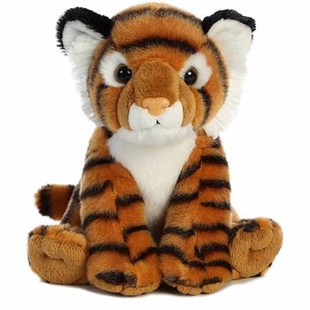 Bengal Tiger Stuffed Animal Destination Nation Plush by Aurora Tiger Stuffed Animal, White Tiger Cubs, Stuffed Animal Collection, Fao Schwarz, Stuffed Animal Cat, Cute Tigers, Cute Plushies, Bengal Tiger, Cat Plush