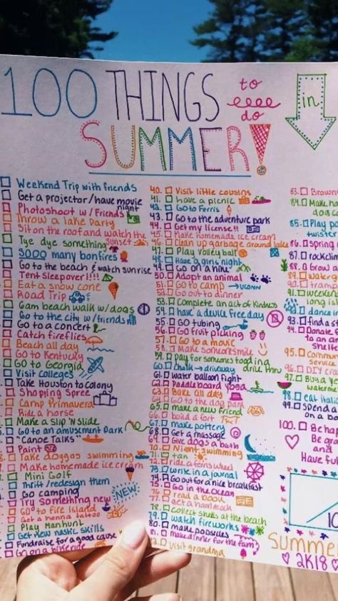 Summer List Ideas, Summer Bucket List For Teens, Things To Do In Summer, Ultimate Summer Bucket List, Bucket List For Teens, Summer Checklist, Fun List, 100 Things To Do, What To Do When Bored