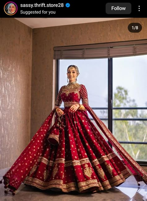 Indian Bridal Wear Red, Baju Kahwin, Latest Bridal Lehenga Designs, Bridal Lehenga Online, Wedding Dress Sketches, Red Bridal Dress, Bridal Lehenga Designs, Desi Wedding Dresses, Latest Bridal Lehenga