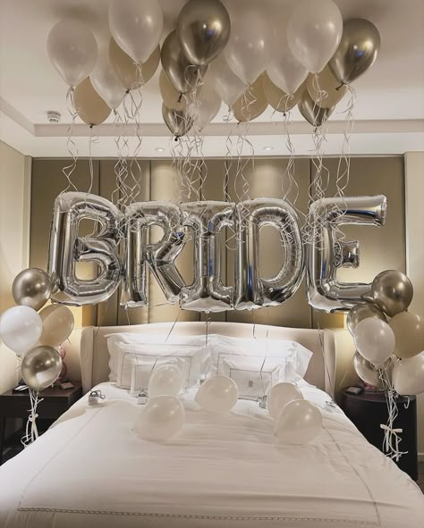 Our classic BRIDE balloons at the Corinthia London 📍 👰🏼 ✨💍🤍 Are you a Bride to Be in 2024? Thinking of having balloons like these or an idea of your own? Dm to enquire for a potential date 👈🤩 Let’s get booking 🎉 • #bridetobe #londonballoons #hoteldecor #balloondelivery #balloondecor #brideballoons #bridedecor #bridalshower #londonevents #corinthia #balloonstylist #balloon #forher #birthdaygirl #ceilingballoons #nudeballoon #bride #corporateeventsdecor #corporateballoons Bachelorette Party Hotel Room, Hotel Bachelorette Party, Bride Balloons, Hen Party Balloons, Bride To Be Decorations, Hen Night Ideas, Hen Do Ideas, Hen Party Decorations, Bride To Be Balloons