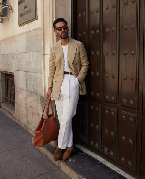 Lovely outfit by @alberto_cordoba, including our unlined Yanko Belgians in reverse kudu suede. #yanko #skolyx #belgianloafers #loafers #menswear Loafers Mens Outfit, Suede Loafers Outfit, Yuppie Style, Fall Outfits For Men, Belgian Loafers, Loafer Outfits, Loafers Men Outfit, White Pants Outfit, Generational Wealth