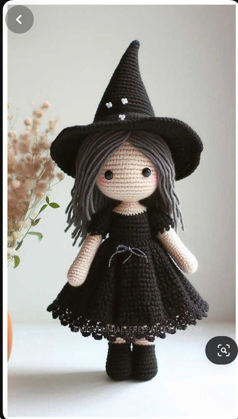 Vintage Granny Square, Crochet Angel Pattern, Halloween Witch Dolls, Free Crochet Amigurumi Patterns, Free Crochet Amigurumi, Fall Crochet Patterns, Hat Patterns Free, Crochet Dolls Free Patterns, Crochet Amigurumi Patterns