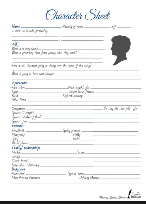 A free Character Sheet on quillandbooks.com Sept 2017 to download the google doc Book Character Info Sheet, Character Cheat Sheet Writing, Character Form Template, Roleplay Character Sheet, Abbie Emmons Templates, Character Sheet Writing Worksheets, Free Character Sheet, Character Builder Template, In Depth Character Sheet