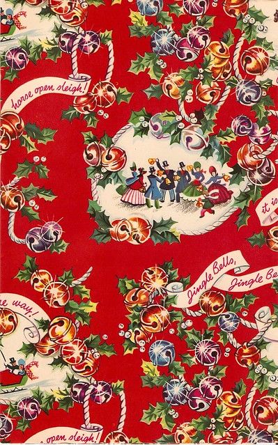 Vintage Wrapping Paper | Emily Reiman | Flickr Vintage Christmas Paper, Vintage Christmas Wrapping, Vintage Christmas Wrapping Paper, Wallpaper Retro, Christmas Wrap, Christmas Ephemera, Vintage Christmas Images, Vintage Xmas, Vintage Wrapping Paper