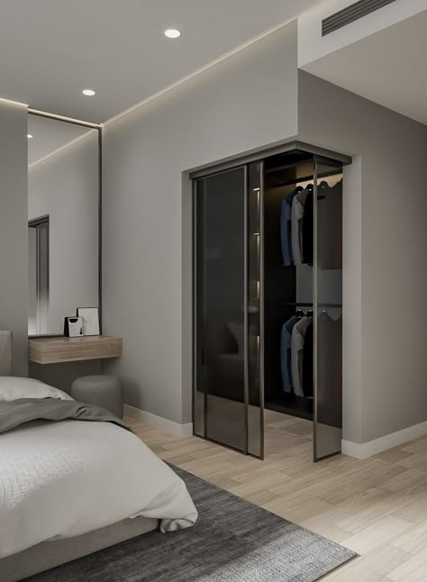 Bedroom Design Modern, Mens Bedroom Decor, Antipolo, Home Interior Accessories, Dream Closet Design, White Room Decor, Closet Design Layout, Modern Small House Design, Luxury Room Bedroom