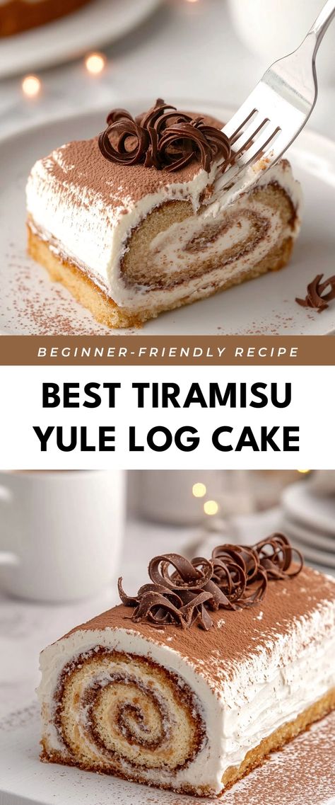 Image for Best Tiramisu Yule Log Cake Pioneer Woman Yule Log Cake, Easy Cake Mix Yule Log, Holiday Coffee Cake Recipes, Yule Logs Recipe, Yule Baked Goods, Christmas Cake Gift Ideas, Holiday Birthday Cake, Yule Bread Winter Solstice, Christmas Bundt Cake Holiday Desserts