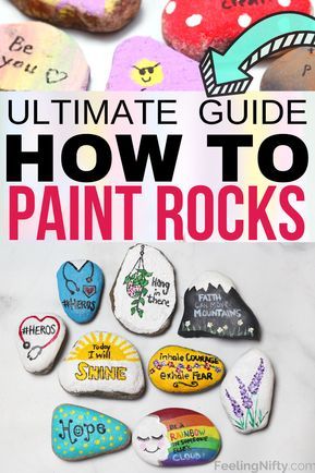 How To Paint Rocks, Inspirational Rocks, Stones Garden, Rock Painting Tutorial, Paint Rocks, Acrylic Painting Ideas, Stone Art Painting, Painted Rocks Kids, Painted Rocks Craft