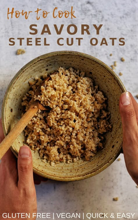 Savory Steel Cut Oats, Steel Cut Oats Recipes, Oatmeal Savory, Savoury Oats, Benefits Of Oats, Steel Cut Oatmeal Recipes, Steel Oats, Savory Oats, Sugar Free Oatmeal