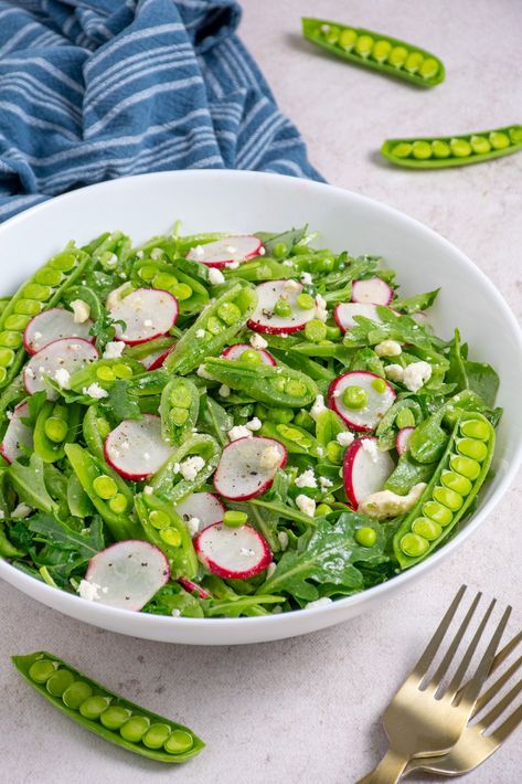 Sugar Snap Pea Salad Easy Antipasto Salad, Sugar Snap Pea Salad, Sugar Snap Pea Recipe, Snap Peas Recipe, Sugar Snap Pea, Snap Pea Salad, Pea Salad Recipes, Snap Pea, Pea Salad