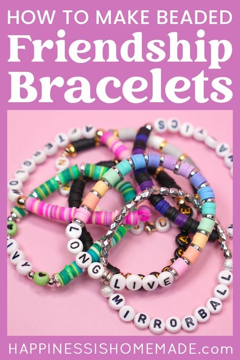 Easy Beaded Friendship Bracelets, How To Make Taylor Swift Friendship Bracelets, Making A Friendship Bracelet, How To Make Swiftie Bracelets, Tay Swift Bracelets, Friendship Bracelet Taylor Swift Tutorial, Beaded Bracelets Tutorial Step By Step, Making Taylor Swift Bracelets, Taylor Swift Bracelets Diy Tutorials