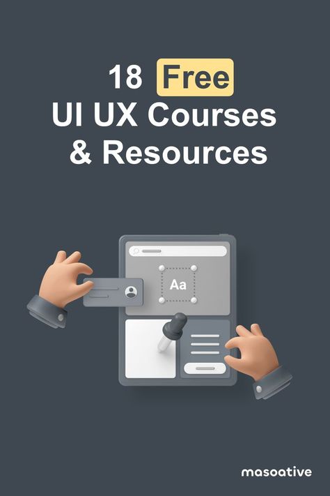 Graphics about the free UI UX Courses Ui Ux Design Course, Learn Ux Design, Ux Design Course, Ui Design Principles, Ux Kits, Website Design Inspiration Layout, Graphic Design Portfolio Inspiration, Free Web Design, Web Design Course