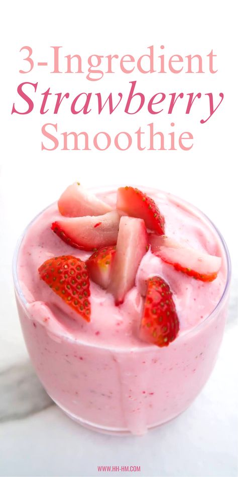 Frozen Fruit Smoothie Recipes, Banana Smoothie Recipes, Smoothie Without Banana, Strawberry Smoothie Recipe, Frozen Fruit Smoothie, Smoothie Recipes With Yogurt, Recipes Strawberry, Smoothie Recipes Strawberry, Fruit Smoothie Recipes Healthy