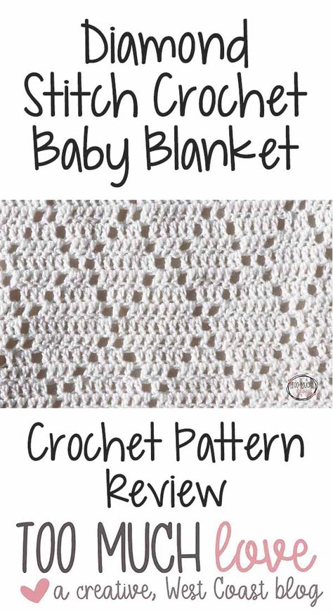 Diamond Stitch Crochet, Crochet Baby Booties Free Pattern, Crochet Baby Blanket Tutorial, Lace Baby Blanket, Free Crochet Blanket Patterns, Crochet Baby Blanket Patterns, Crochet Throws, Baby Booties Free Pattern