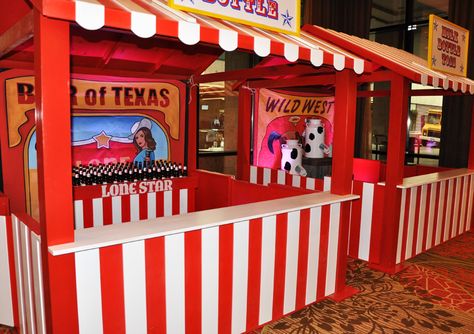 Carnival booths for an event Carnival Game Booth, Carnival Booth Design, Prom Planning, Carnival Booths, Game Booth, Jr Prom, Carnival Birthday Party Theme, Circus Carnival Party, Carnival Themed Party