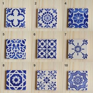 Portuguese Ceramics, Portugal Tiles, Tiles Portuguese, Mediterranean Tiles, Vintage Tiles, Portuguese Tile, Ceramic Tile Coaster, Portuguese Tiles, Diy Tile