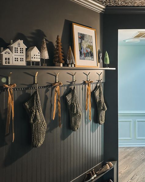 The before and after makes my jaw drop 😧 This was my first fully custom build from top to bottom and I am so proud of it! This boring hallway was so gross and definitely not a functional family friendly space, just look at the before photo 🥴 It’s only been done for a week and this mudroom already a total workhorse for our family. When designing a space I always think about maximizing functionality and preserving the walking space so that it doesn’t feel cluttered. With a small space like t... Moody Mudroom, Blue Mudroom, Mini Mudroom, Laundry Room Inspo, Mudroom Ideas, Design A Space, So Proud, Custom Build, Small Space