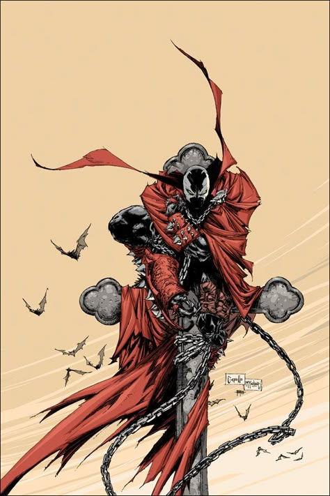 Spawn #194 cover art by Greg Capullo, inked by Todd McFarlane #Comics #Illustration #Drawing Spawn Comics, Greg Capullo, Todd Mcfarlane, Indie Comic, Bd Comics, Image Comics, American Comics, Arte Fantasy, Comic Book Artists