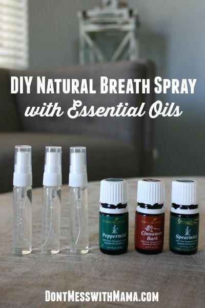 DIY Natural Breath Spray #DIY #natural #essentialoils - DontMesswithMama.com Make Up Diy, Breath Spray, Natural Mouthwash, Diy Essentials, Yl Oils, Essential Oils Health, Yl Essential Oils, Diy Sprays, Aroma Therapy