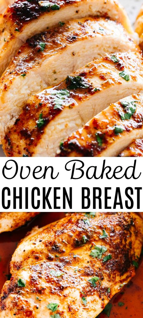 Roasted Chicken Breast Recipes, Chicken Breast Oven Recipes, Oven Baked Chicken Breast, Oven Roasted Chicken Breast, Chicken Breast Oven, Chicken Boneless Breast Recipes, Grilled Chicken Breast, Oven Baked Chicken Breasts, Oven Chicken Recipes