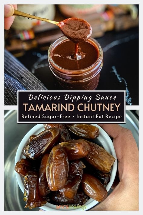 Indian Dipping Sauce, Tamarind Date Chutney, Tamarind Recipes, Indian Sauces, Animal Treats, Tamarind Sauce, Bites Recipes, Homemade Foods, Instant Pot Recipe