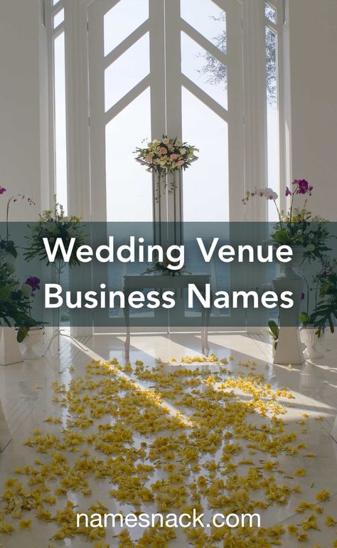 Wedding Venue Names Ideas, Wedding Venue Name Ideas, Venue Names Ideas, Wedding Venue Names, Wedding Lodge, Wedding Venue Design, Event Venue Business, Wedding Venue Business, Venue Business