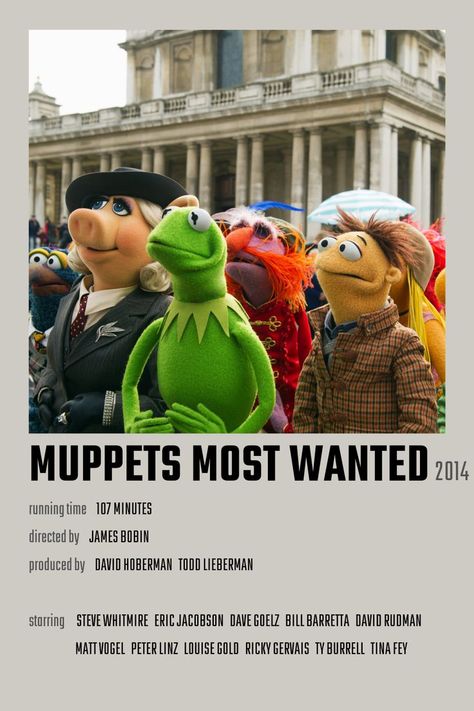 Wanted Movie Poster, Wanted Movie, Muppets Most Wanted, Ricky Gervais, The Muppets, Tina Fey, Screen Printing Shirts, Jim Henson, Most Wanted