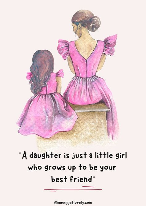 265 heartfelt mother-daughter quotes to inspire your relationship - Messy, Yet Lovely Mother's Day Captions, Mother Daughter Love Quotes, Daughters Day Quotes, Love My Daughter Quotes, Day Captions, Happy Daughters Day, Proud Of My Daughter, Mother Daughter Art, National Daughters Day