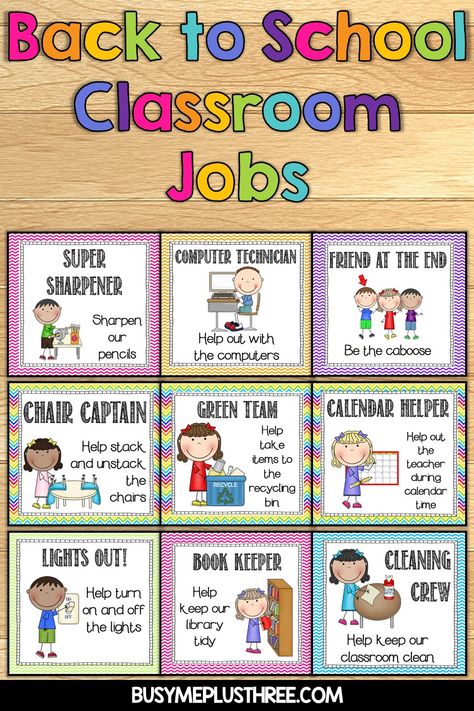 Job Charts For The Classroom, Kindergarten Job Chart, Preschool Job Chart, Preschool Jobs, Back To School For Teachers, Clean Classroom, Creative Gender Reveals, Back To School Classroom, Job Chart