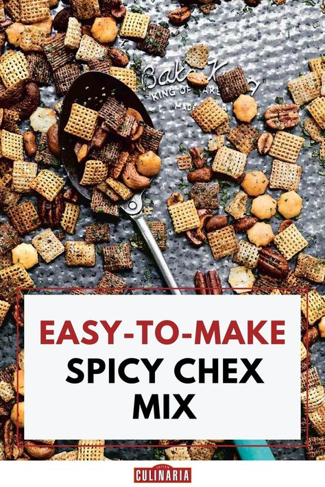 A vibrant snack mix filled with crunchy pretzels, nuts, cheese crackers, and bold seasoning, served in a large bowl. Spicy Chex Mix Recipes, Chex Mix Recipes Spicy, Movie Night Snack Ideas, Spicy Chex Mix, Night Snack Ideas, Movie Night At Home, Chex Mix Recipes, Chili Seasoning, Party Appetizers Easy