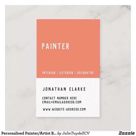 Text Wrap, Crooked Face, Painter Business Card, Business Card Design Minimal, Company Business Cards, Artist Business Card, Artist Business Cards, Auto Design, Uk Photography