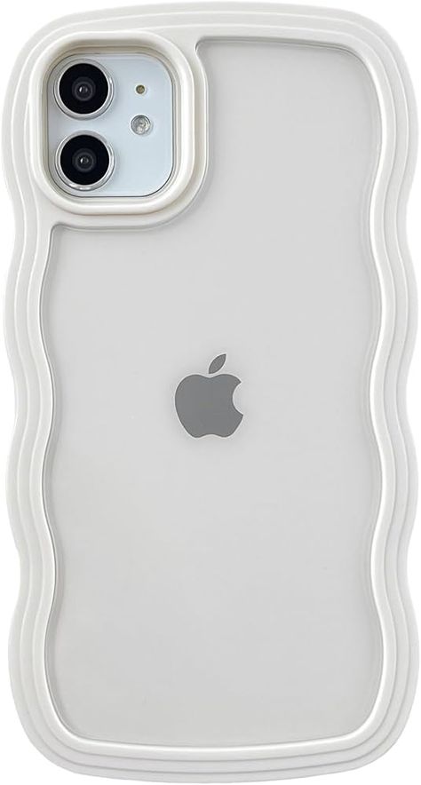 Amazon.com: Caseative for iPhone 11 Case, Cute Curly Wave Frame Shape Shockproof Soft Compatible with iPhone Case (White,iPhone 11) : Cell Phones & Accessories Iphone Cases For Iphone 11, Phone Case Iphone 11, Iphone Obsession, Curly Waves, Iphone 11 Case, White Iphone, Phones Accessories, Phone Case Accessories, Iphone Phone Cases