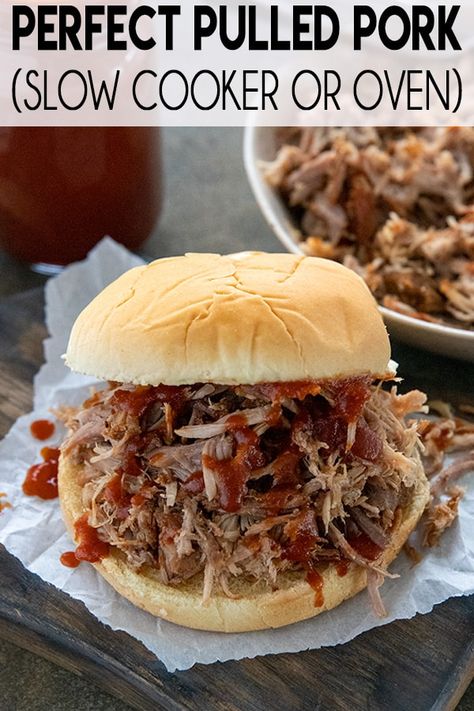 Pulled Pork Seasoning, Pulled Pork Crock, Pulled Pork Slow Cooker, Perfect Pulled Pork, Crock Pot Pulled Pork, Best Pulled Pork, Pork Slow Cooker, The Salty Marshmallow, Salty Marshmallow