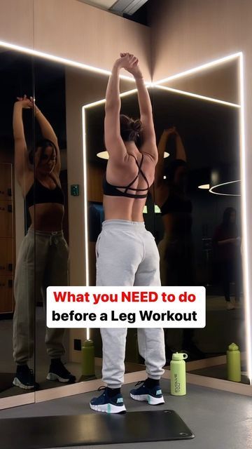 Krissy Cela on Instagram: "YOU NEED TO DYNAMICALLY WARM UP…. please Not a stretch but a proper mobility dynamic warm up that will ensure you do not injure yourself, properly lubricate your joints and get the blood flowing around your body before those big lifts. So if you want to save yourself from injuries SAVE this video or send it to your gym buddie ✌️ ALL workouts on my strong programs have dynamic warm ups to get you ready on the @evolveyou app (link in bio to start today and have a rout Tricep Workout Women, Warm Ups Before Workout, Leg Warm Up, Stretches Before Workout, Krissy Cela, Before Workout, Tricep Workout, Workout Gym Routine, Leg Workout Routine