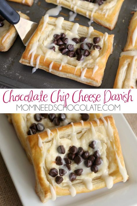 Pampered Chef Brownie Pan Recipes, Pampered Chef Brownie Pan, Cheese Danishes, Puff Pastry Recipes Dessert, Pastries Recipes Dessert, Puff Pastry Filling, Funnel Cakes, Puff Pastry Desserts, Cream Cheese Danish