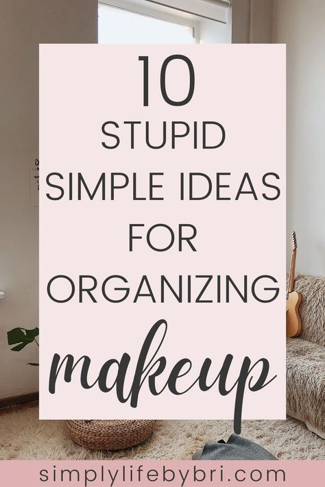 Diy Makeup Desk, Makeup Declutter, Makeup Organizing Hacks, Makeup Storage Hacks, Makeup Organization Ideas, Makeup Vanity Storage, Organizing Makeup, My Dorm Room, Room Makeup