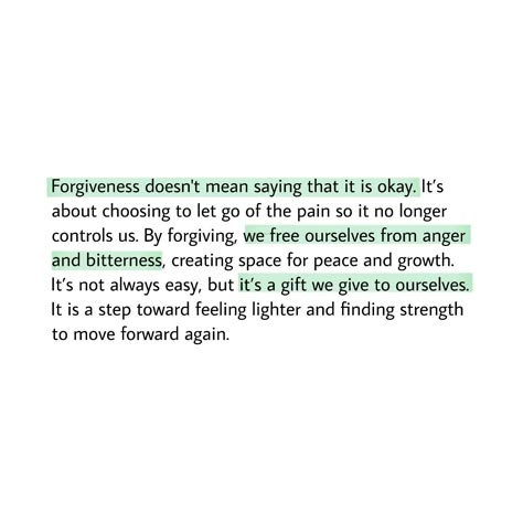 Forgiveness is letting go of the bitterness we carry, not because it’s easy or because what happened was okay, but because we deserve peace. It’s a way to get rid of the weight that keeps us stuck in the past. By forgiving, we’re giving ourselves the freedom to move forward in our own journey.🤍🤍 ✨️visit my profile✨️ ✨️follow for more✨️ #quote #quotes #motivation #motivationalquotes #inspiration #inspirational #inspirationalquotes #feelings #forgiveness #selflove #selfreminder