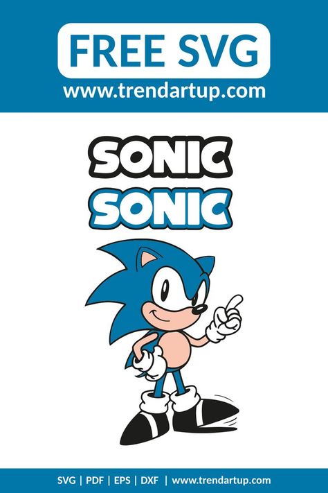 Sonic Svg Cricut, Sonic The Hedgehog Svg Free, Sonic Svg Free, Svg Drawing, Sonic Svg, Sweet Ideas, Layered Svg, Cricut Free, Vinyl Ideas