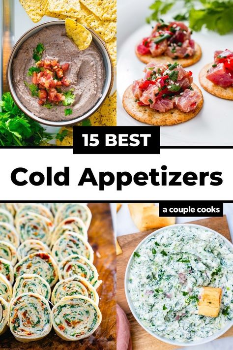 Dip Recipes Healthy, Appetizers New Years Eve, Superfood Bowl Recipes, Easy Cold Appetizers, Gluten Free Apps, Cold Party Appetizers, Best Spinach Dip, Superfood Bowl, Cold Finger Foods