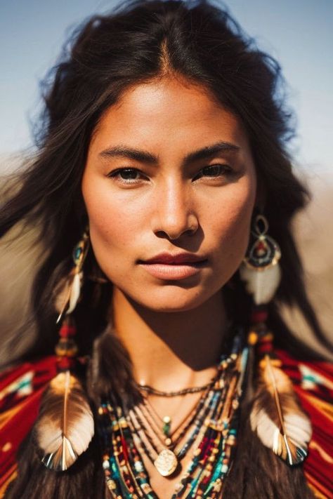 Native American Photography, Native American Hair, Native Women, Native American Dress, Native American Woman, Human Faces, Look Boho Chic, Native American Images, Native American Pictures