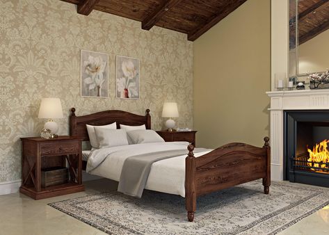 Castle Bedroom Ideas, English Bedroom, Bedroom Planning, Wrought Iron Bed Frames, Wooden Double Bed, Castle Bedroom, Wrought Iron Bed, Pine Beds, Bespoke Beds