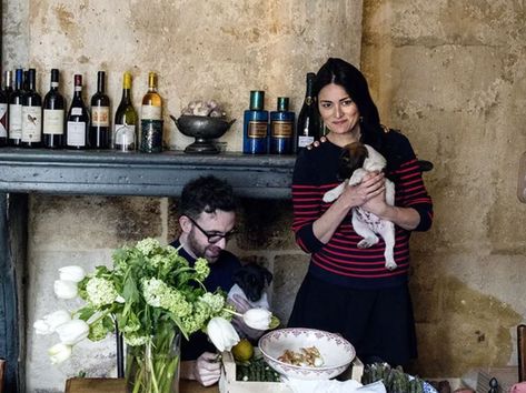 Mimi Thorisson, the icon of the French Art of Living - Woman In The Kitchen, White Painted Floors, Homey Kitchen, Peeling Wallpaper, Mimi Thorisson, French Country Interiors, Home In The Country, Antique Flooring, Country Interiors