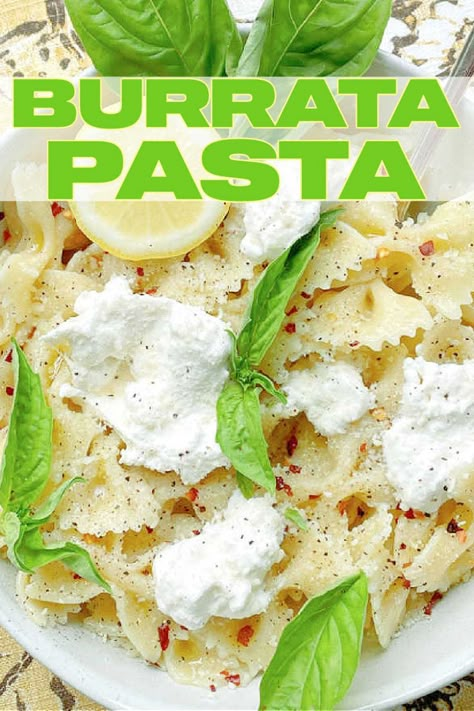 Ways To Use Burrata, Burrata Ravioli Recipe, What To Do With Burrata Cheese, Recipes Using Barata Cheese, Burrata Mac And Cheese, Buratta Pasta Recipe, Pasta With Buratta, Recipes Using Buratta Cheese, Burrata Cheese Pasta