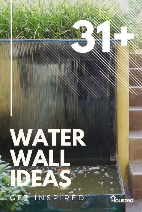 Get inspired with our WATER WALL IDEAS. Our curated images show you the best WATER WALL designs and photos. Get inspired with Houszed...Read more #waterwallfountain #waterwalldesign #waterwallideas #waterwallideasbackyards #gardenwallwaterfeaturesideas #waterretainingwallideas #waterwalldesign #waterwalldesignideas #waterwalldesignbackyards #wallwaterfallsdesign #waterfallwalldesign Diy Water Wall Outdoor, Diy Wall Fountain Outdoor, Wall Fountains Backyard, Water Feature Wall Outdoor, Wall Waterfall Outdoor, Outdoor Wall Fountain Ideas, Outdoor Water Wall, Water Fountain Wall, Potting Shed Interior Ideas