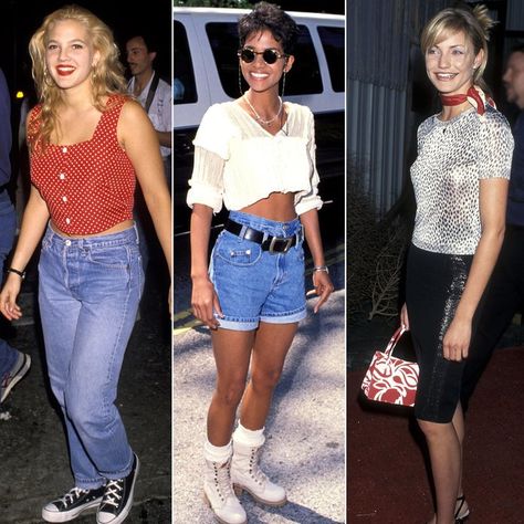 Celebrity Looks from the '90s That Are Trends Again Today | InStyle.com Dress Like The 90s, 90s Dress Up, 90s Photos, 90s Wear, 1990 Style, 90s Fashion Women, Casual Attire For Women, 90s Trends, What Is Fashion