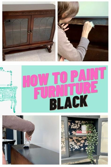 How to paint wood furniture black successfully – Tea and Forget-me-nots